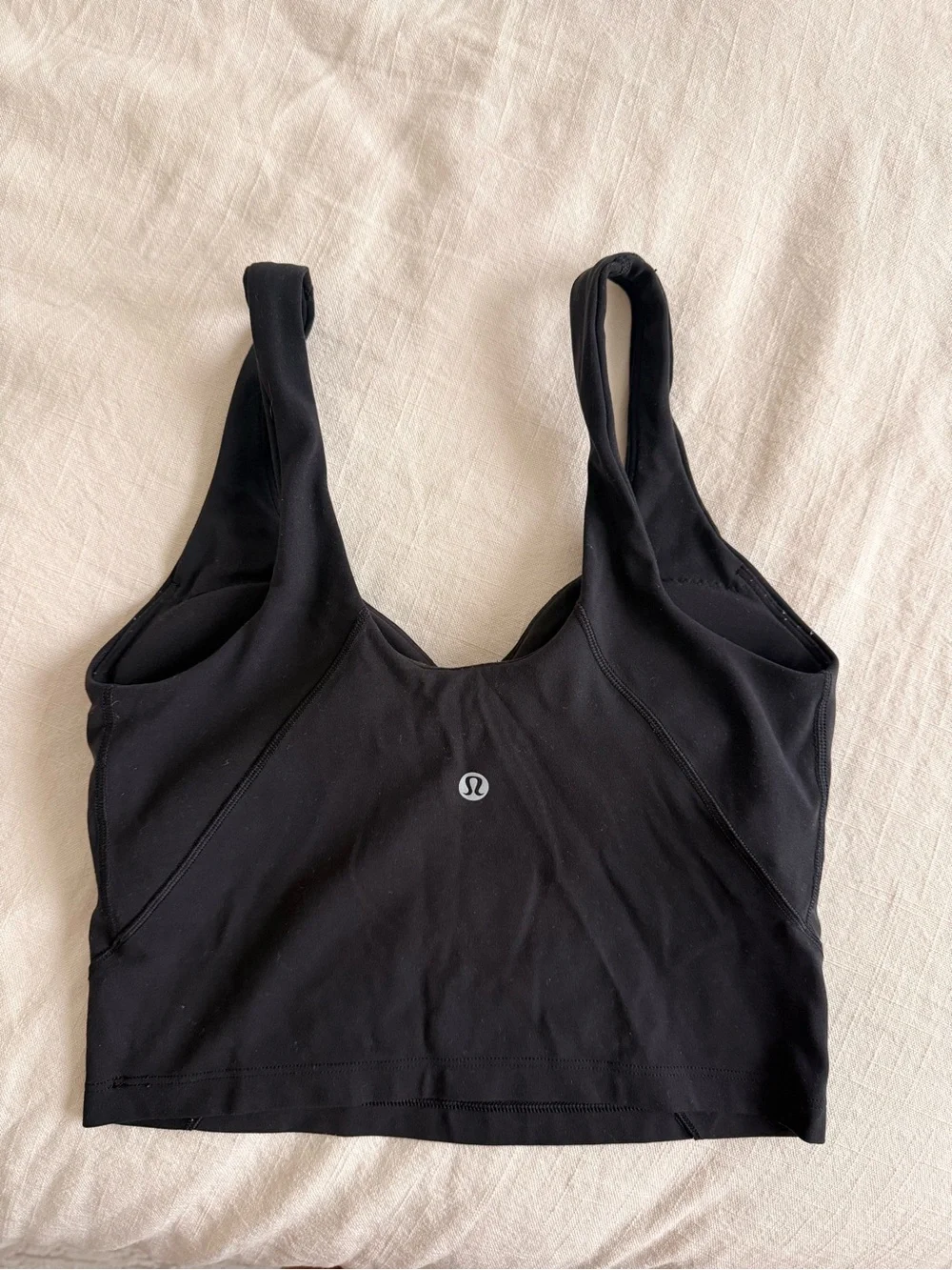 lululemon athletica Black Longline Supportive Sports Bra